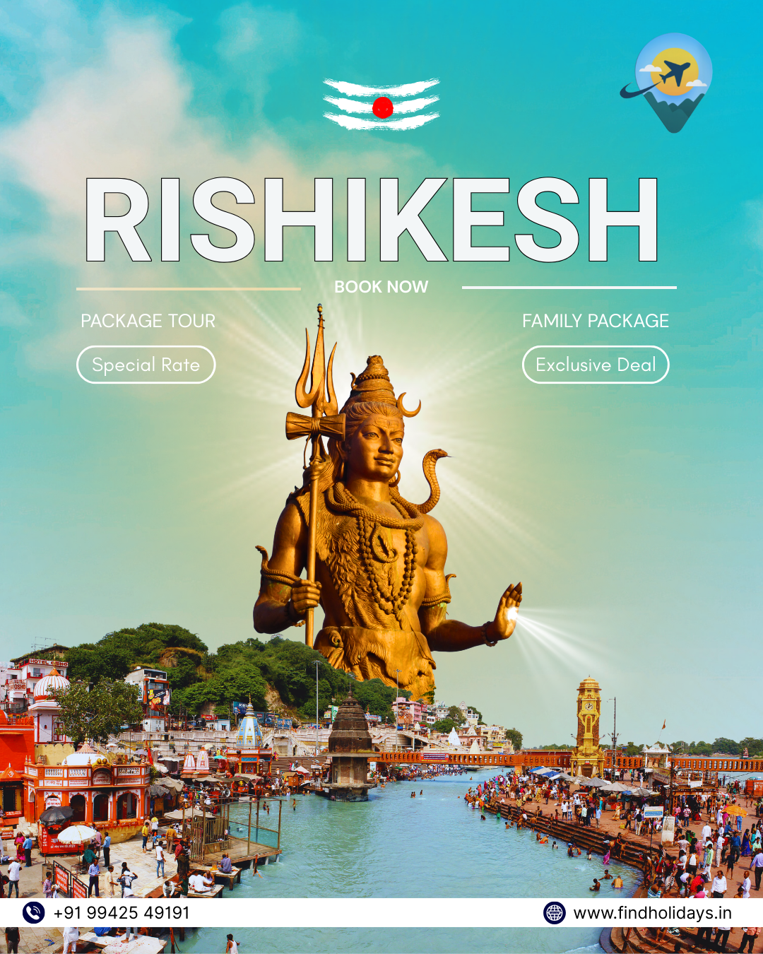 Book Rishikesh tour packages from Chennai with FindHolidays.in. Enjoy rafting, yoga, Ganga Aarti & Himalayan views. Flights, stays & 24/7 support included.