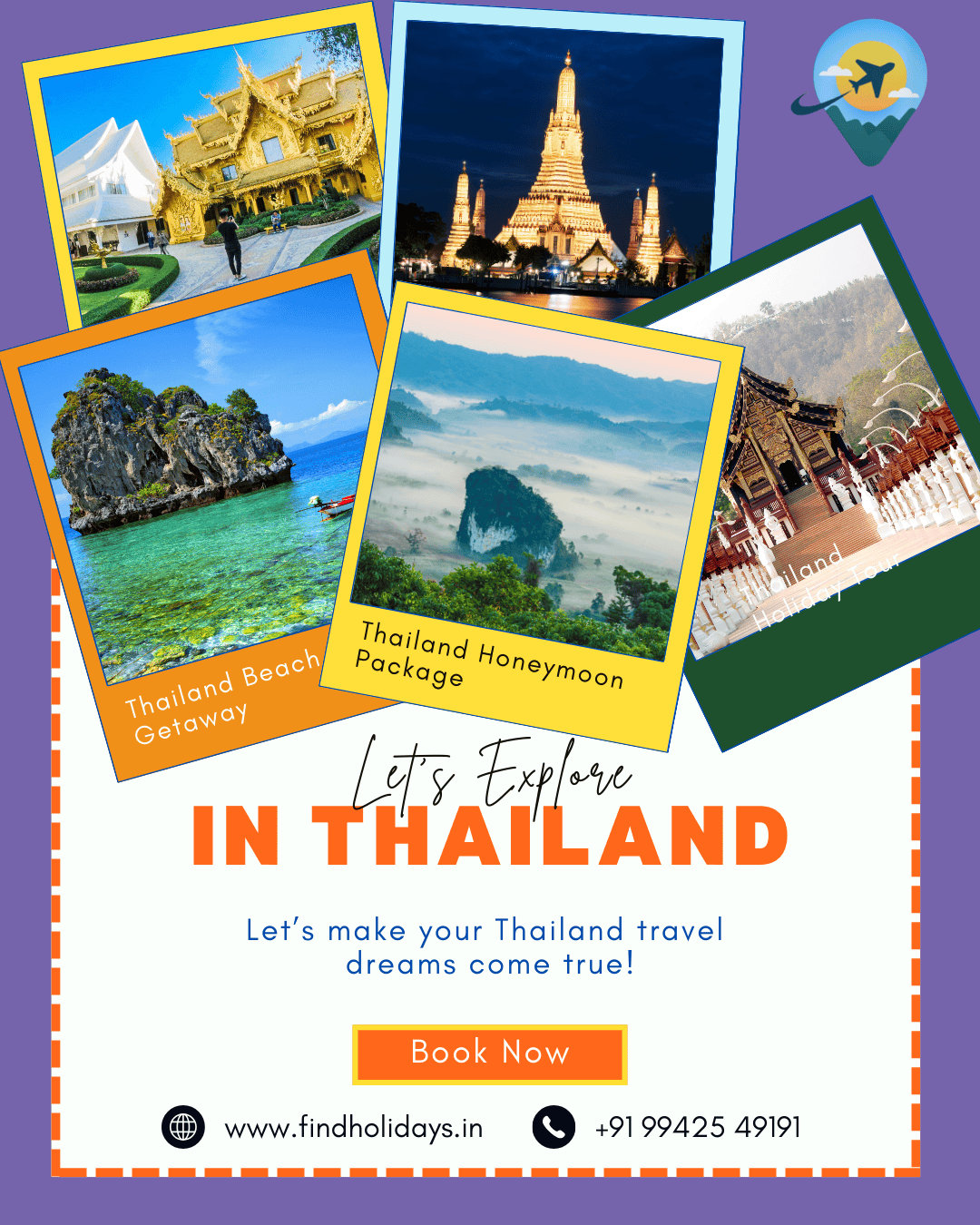Explore Thailand with our 6D/5N tour from Chennai – Bangkok, Pattaya & Phuket. Temples, beaches, nightlife & island fun await!