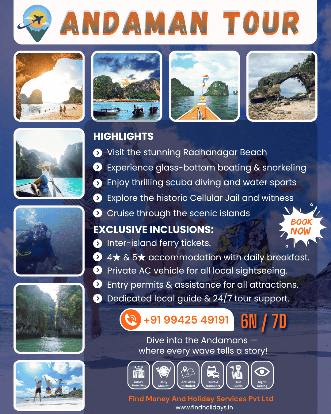 Andaman Tour Packages from Chennai | FindHolidays.in