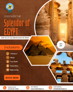 Egypt Tour from Chennai – Pyramids of Giza Travel Experience